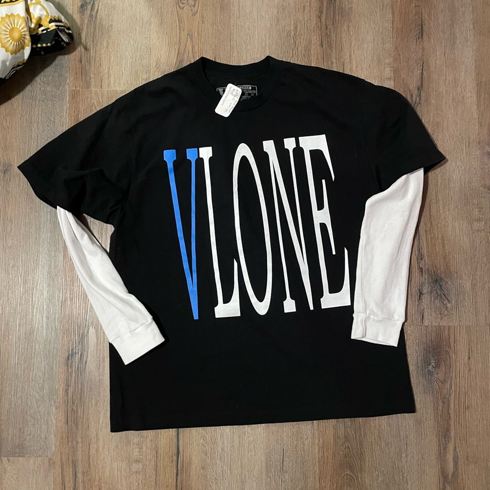 VLONE Black and White Short Sleeve Tee